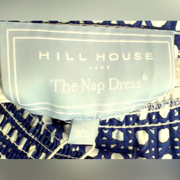 Hill House Home Elizabeth Nap Dress Blue Basketweave Lined Mini Dress. XS. NEW. - Picture 5 of 10